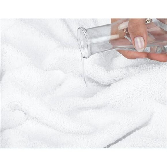 White Cotton Washcloth Set 4 Pack 13x13 Soft Face Body Towels Bathroom Rags - Picture 6 of 7